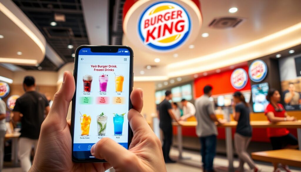 Burger King App Frozen Drink Ordering