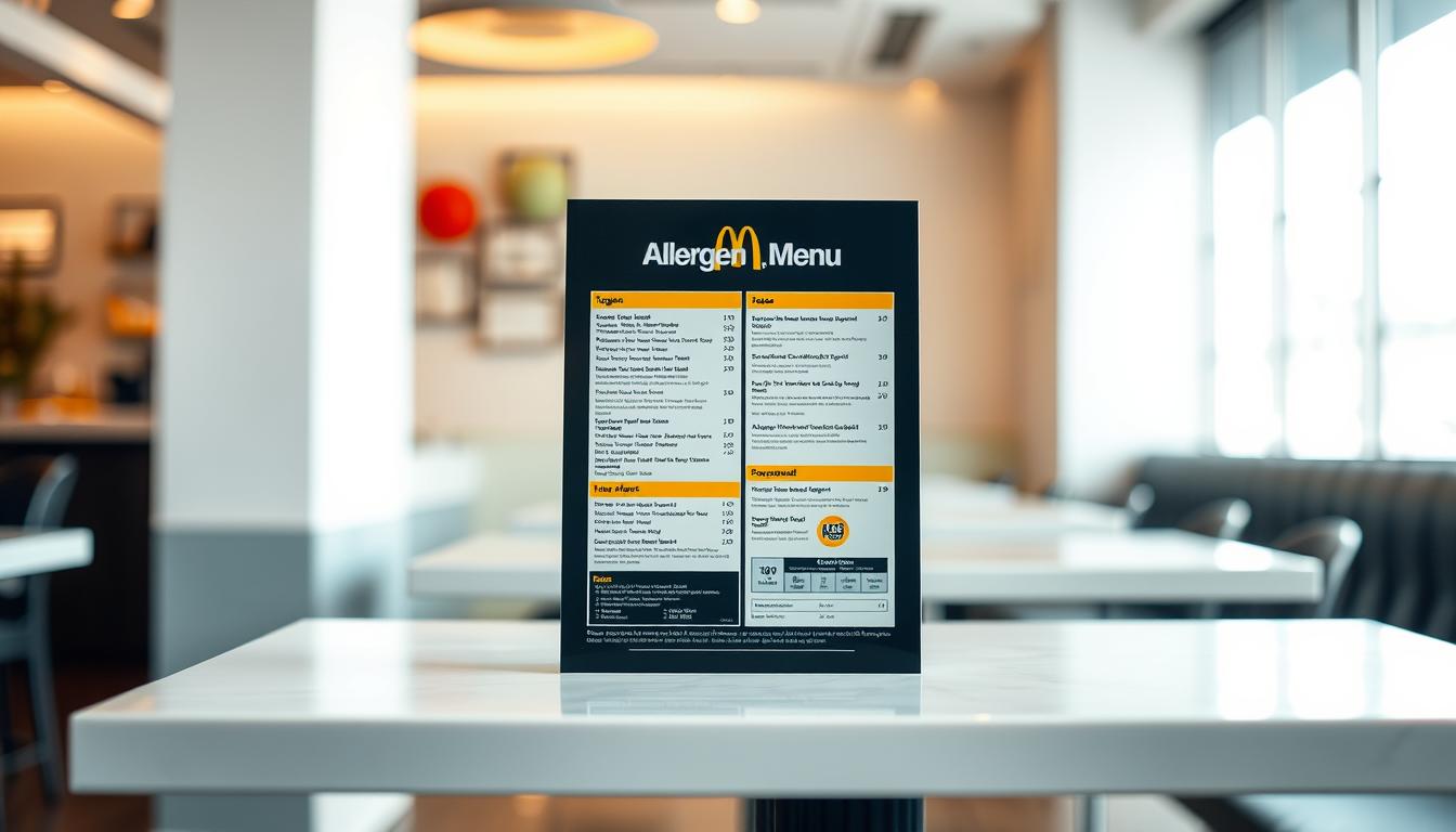 McDonald's Allergen Menu