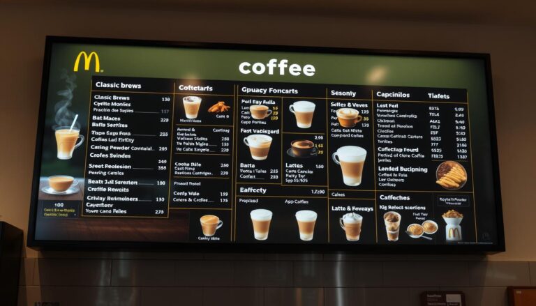 McDonald's Coffee Menu