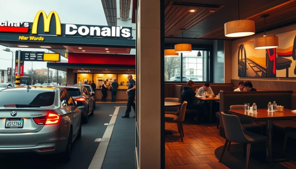 McDonald's Drive-Thru and Dine-In Comparison