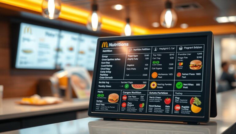 McDonald's Nutrition Menu