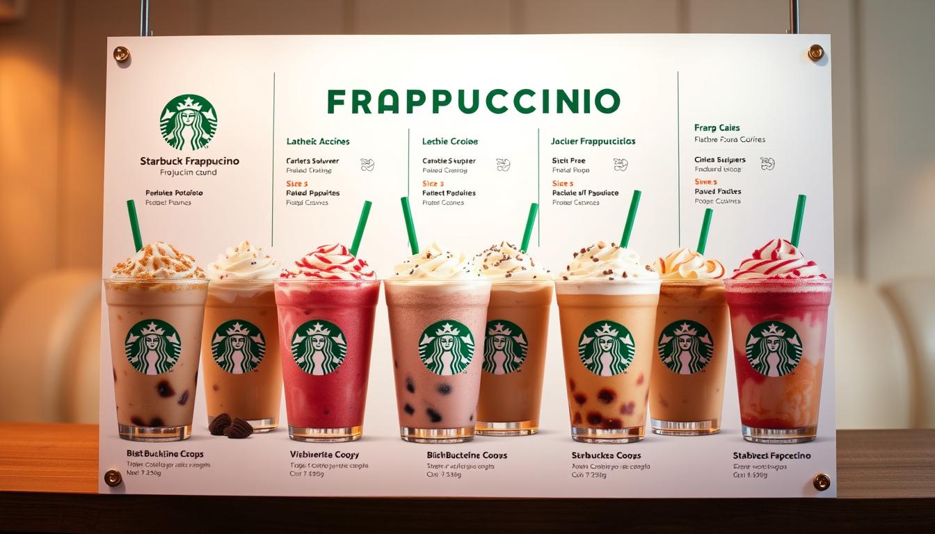 starbucks frappuccino menu