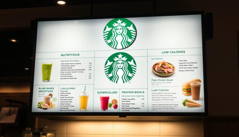 starbucks nutrition menu